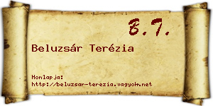 Beluzsár Terézia névjegykártya