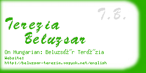 terezia beluzsar business card